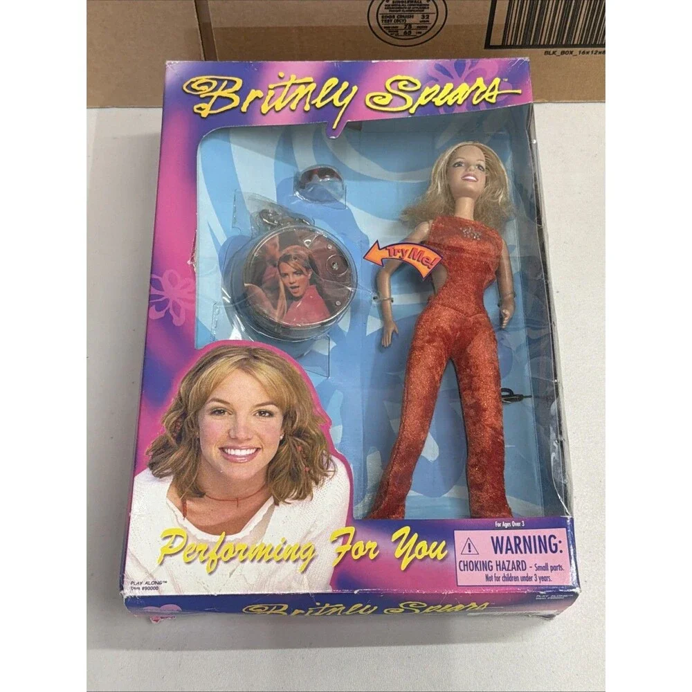 Britney Spears Doll Performing For You Play Along 1999 Red Jumpsuit New In Box